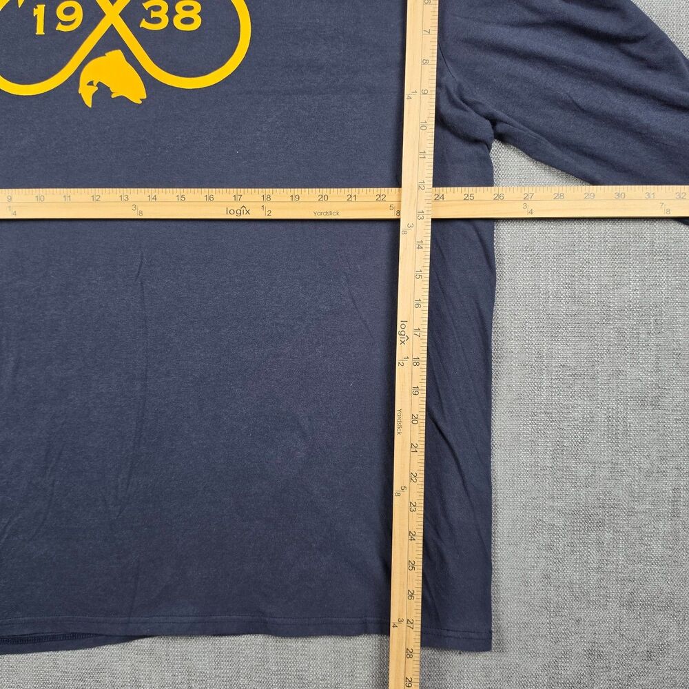 Columbia PFG Shirt Mens XXL 2XL Blue Long Sleeve Fishing Hook Graphic Cotton Tee - Picture 6 of 7
